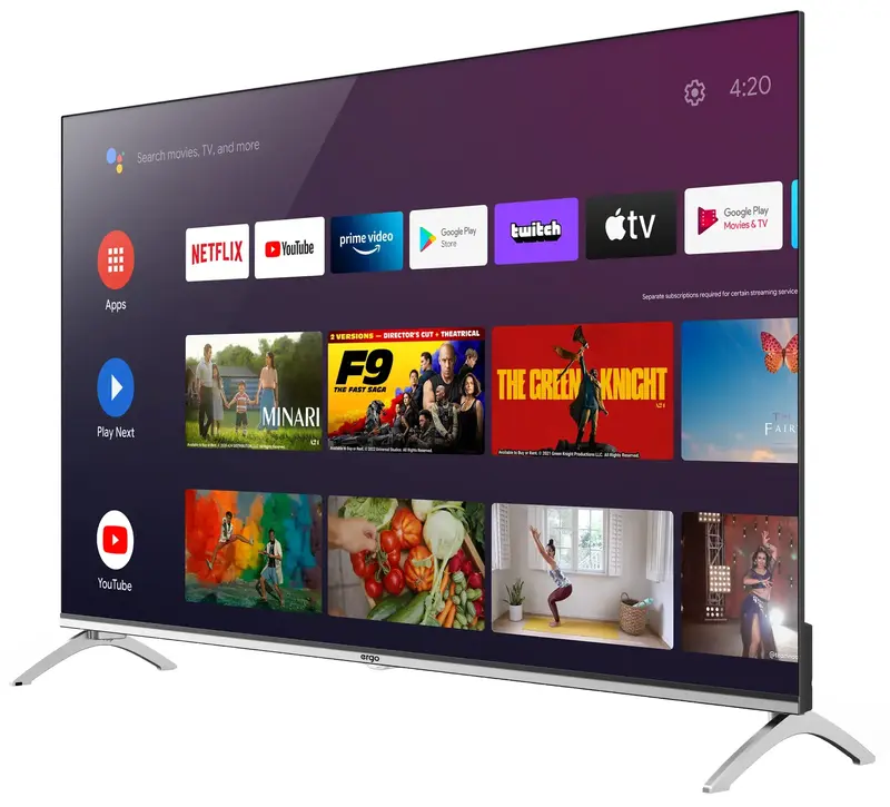 Телевізор Ergo 55" QLED 4K (55GUS8555) - фото - №4