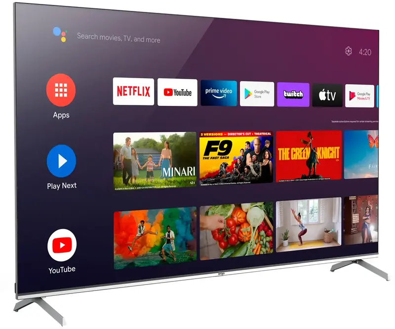 Телевізор Ergo 65" QLED 4K (65GUS8555) - фото - №2
