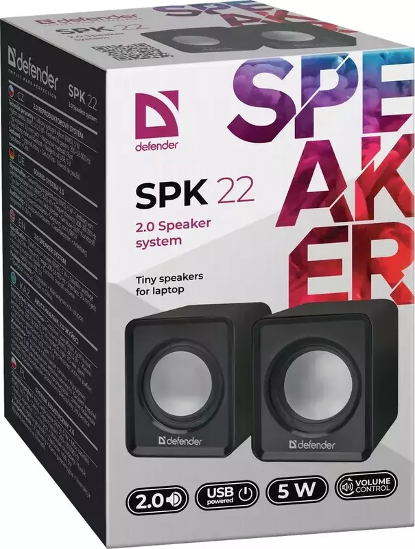 Акустика Defender SPK 22 (Black) 65503 - фото - №1