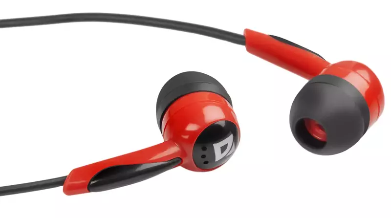 Навушники Defender Basic 604 (Black-Red) 63605 - фото - №1