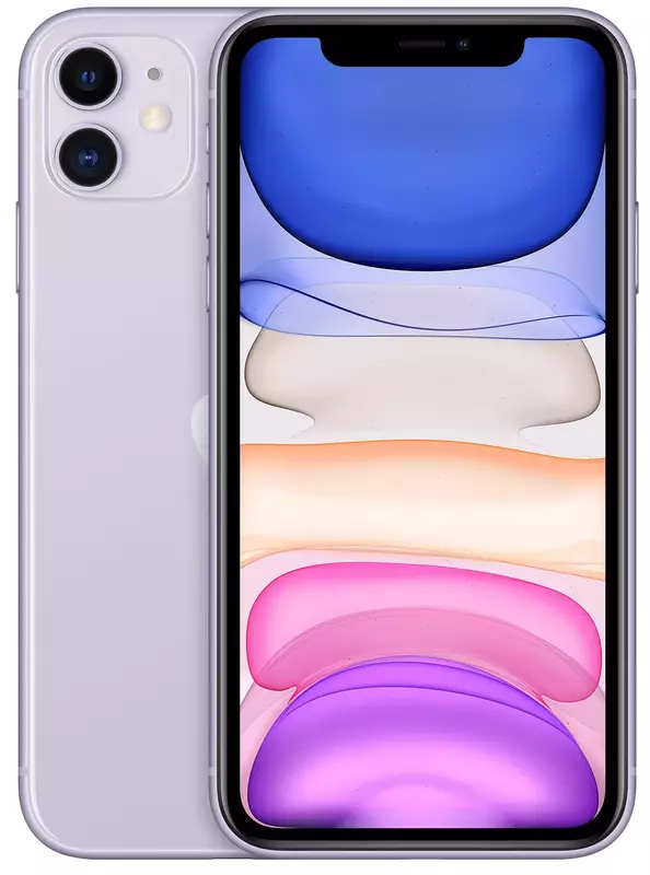Apple iPhone 11 64Gb Purple (MHDF3) Slim Box - фото - №0