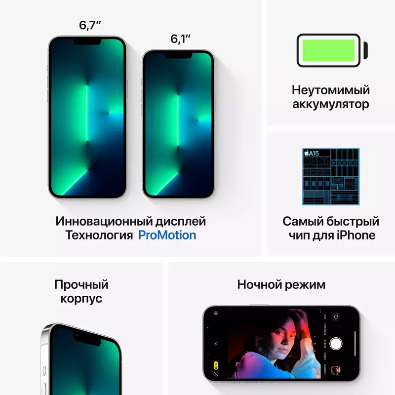 Apple iPhone 13 Pro 512GB Silver (MLVN3) - фото - №6
