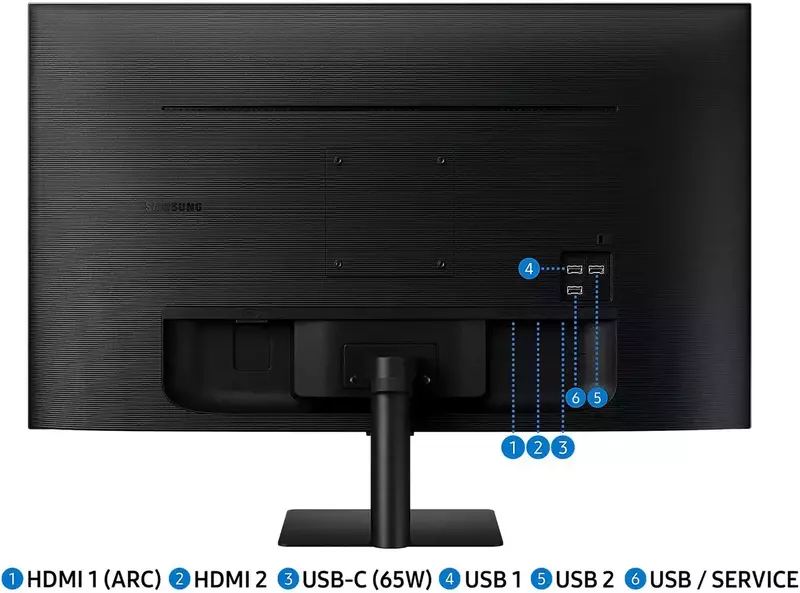 Монітор Samsung 32" LS32BM702UIXUA - фото - №7