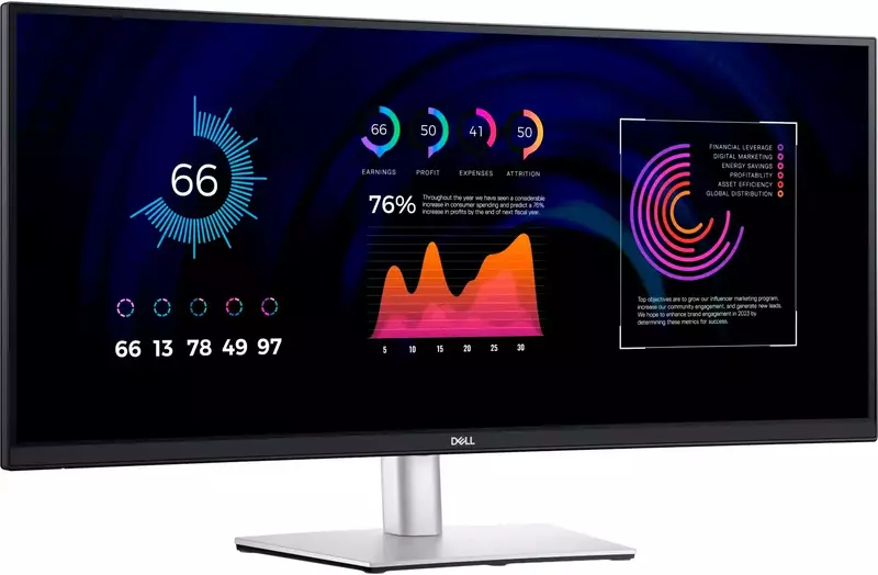 Монітор 34" Dell P3424WE (210-BGTY) - фото - №1