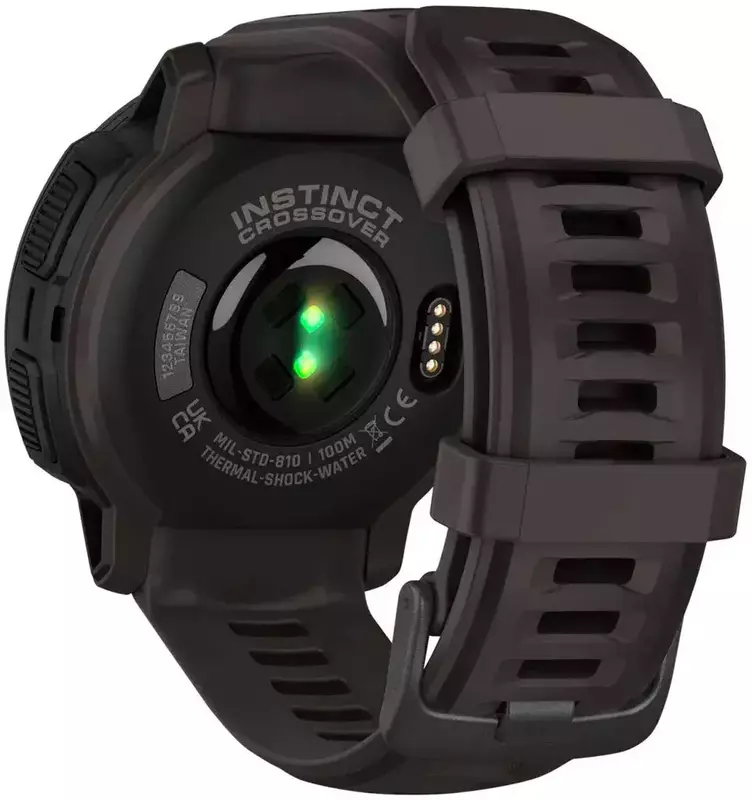 Смарт-часы GARMIN INSTINCT CROSSOVER SOLAR GRAPHITE - фото - №1