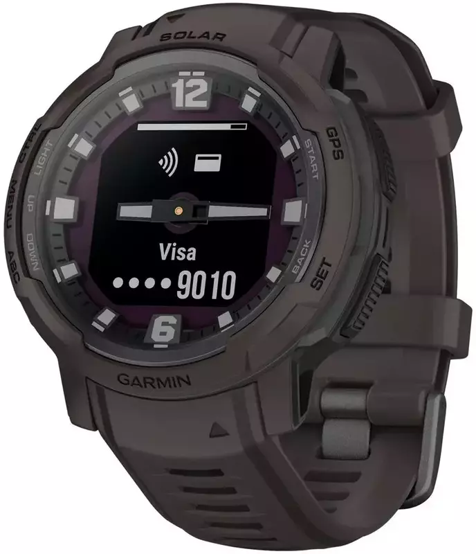 Смарт-часы GARMIN INSTINCT CROSSOVER SOLAR GRAPHITE - фото - №0