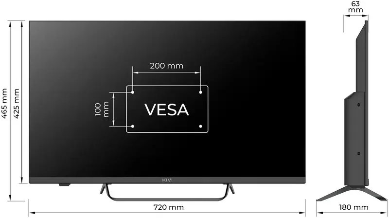 Телевізор Kivi 32" FHD (32F760QB) - фото - №10