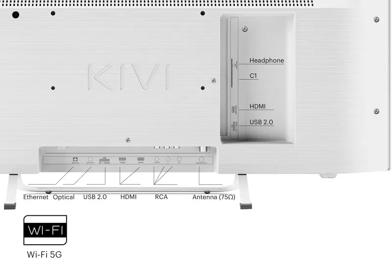 Телевізор Kivi 32" FHD (32F760QW) - фото - №8