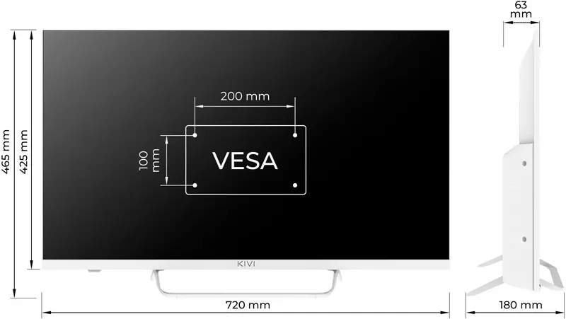 Телевізор Kivi 32" FHD (32F760QW) - фото - №9