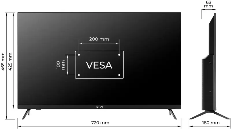 Телевизор Kivi 32" HD (32H760QB) - фото - №9