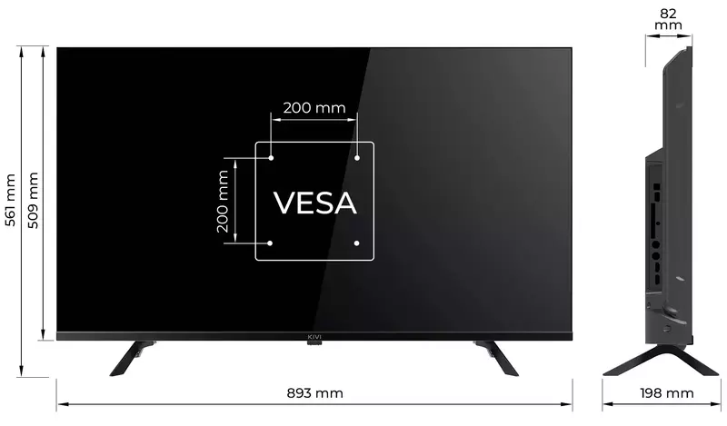 Телевізор Kivi 40 "FHD (40F730QB) - фото - №7