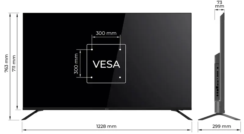Телевізор Kivi 55" 4K UHD (55U730QB) - фото - №7