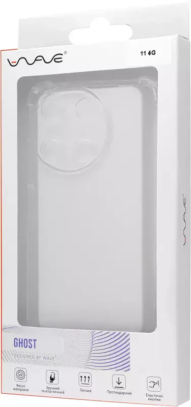 Чохол для Realme 11 WAVE Ghost (clear) - фото - №4