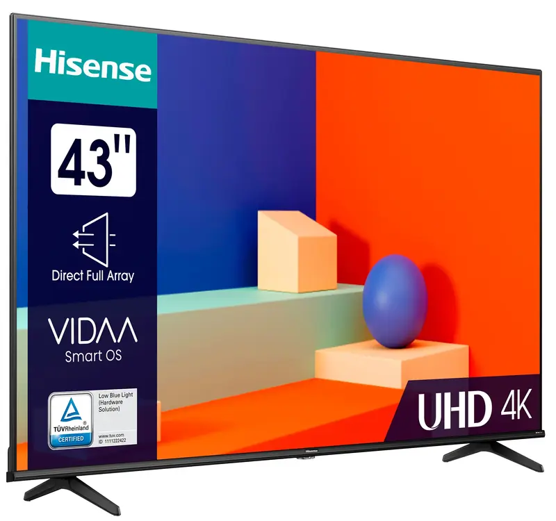 Телевізор Hisense 43" 4K (43A6K) - фото - №2