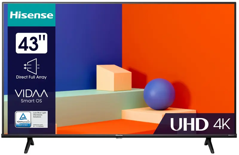 Телевізор Hisense 43" 4K (43A6K) - фото - №1