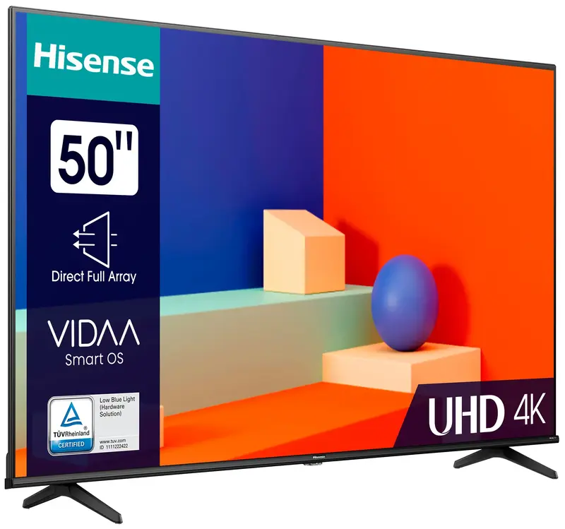 Телевізор Hisense 50" 4K (50A6K) - фото - №2