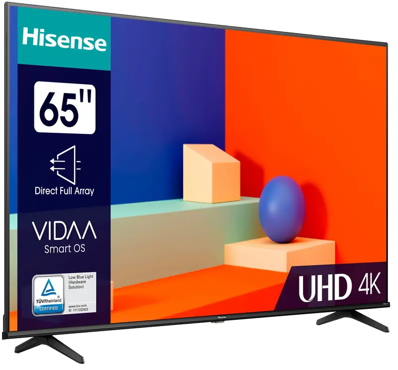 Телевізор Hisense 65" 4K (65A6K) - фото - №1
