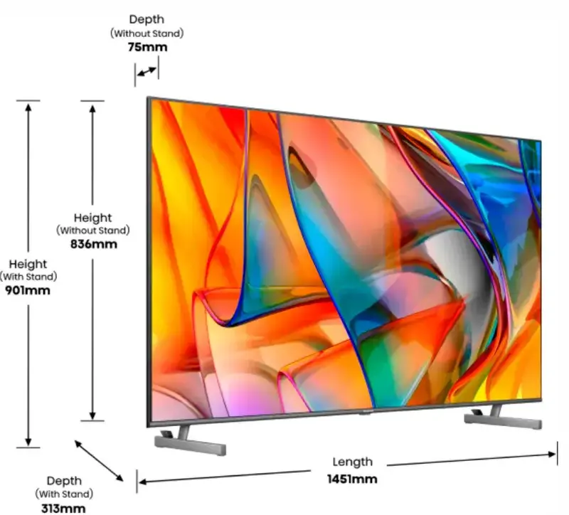 Телевізор Hisense 65" 4K (65U6KQ) - фото - №9