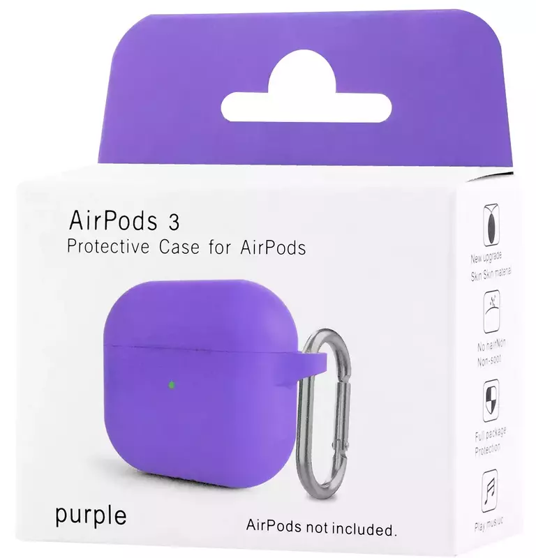 Чохол Silicone Case New for AirPods 3 (light purple) - фото - №4