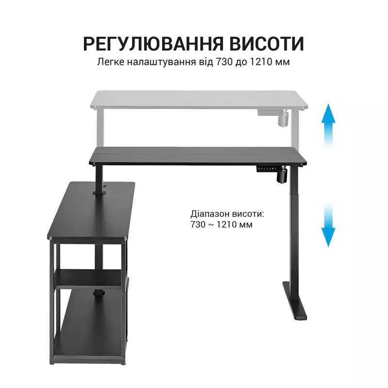 Комп'ютерний стіл OfficePro ODE119B - фото - №7