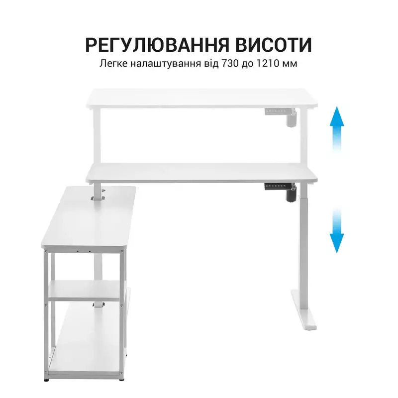 Комп'ютерний стіл OfficePro ODE119W - фото - №9