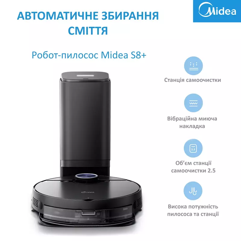 Робот-пилосос Midea S8+ - фото - №1