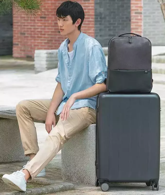 Рюкзак RunMi 90 Light Business Backpack Grey - фото - №6
