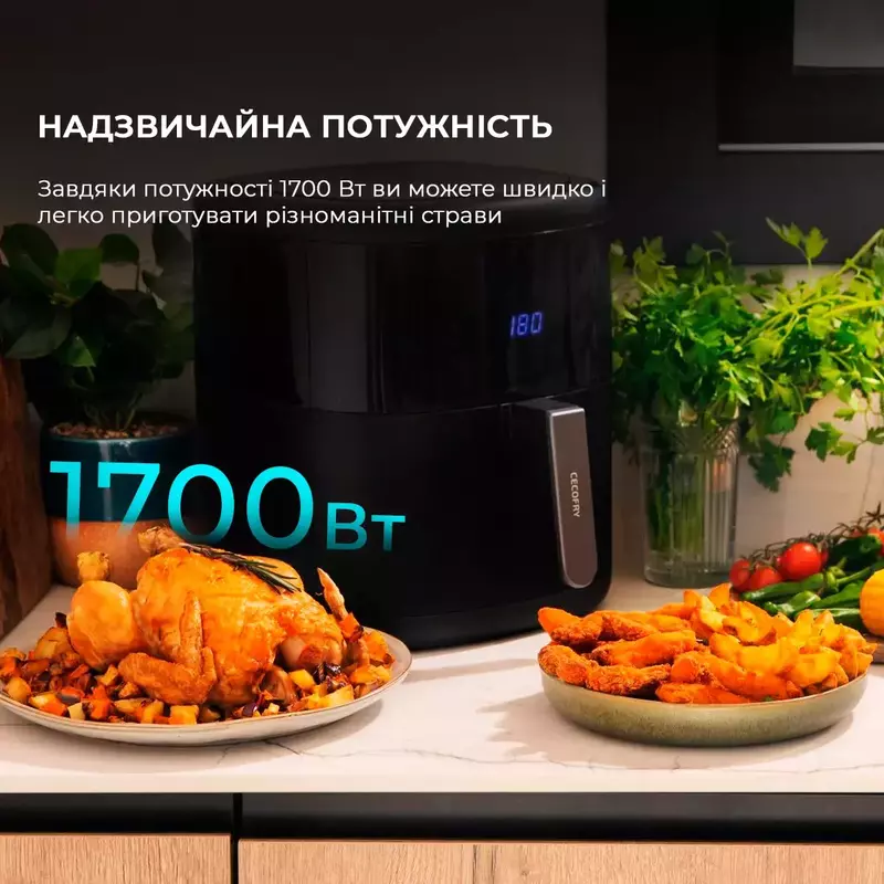 Мультипіч (аерогриль-фритюрниця) CECOTEC Cecofry Bombastik 6000 Full (CCTC-04993) - фото - №4