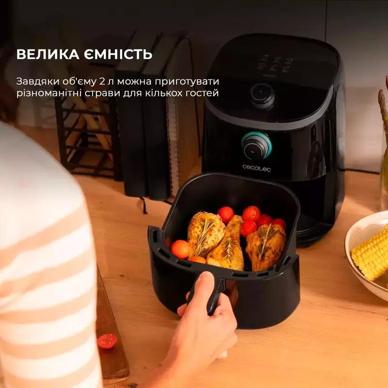 Мультипіч (аерогриль-фритюрниця) CECOTEC Cecofry Compact 2000 (CCTC-03312) - фото - №2