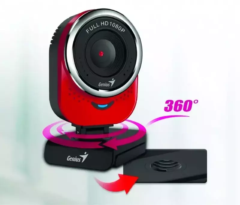 Веб камера Genius Qcam-6000 Full HD Red (32200002408) - фото - №5