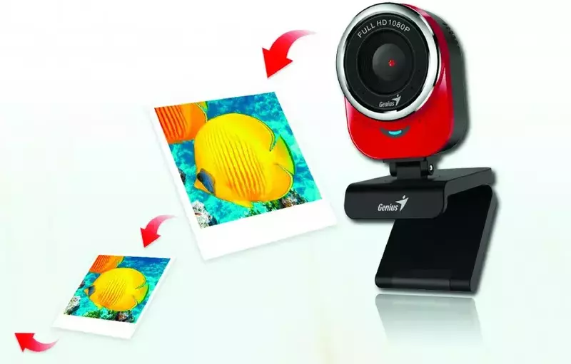 Веб камера Genius Qcam-6000 Full HD Red (32200002408) - фото - №4