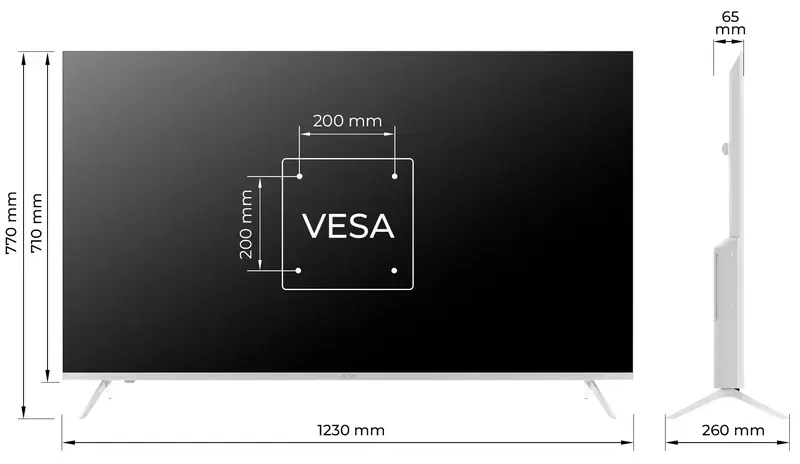 Телевізор Kivi 55" 4K UHD (55U760QW) - фото - №9