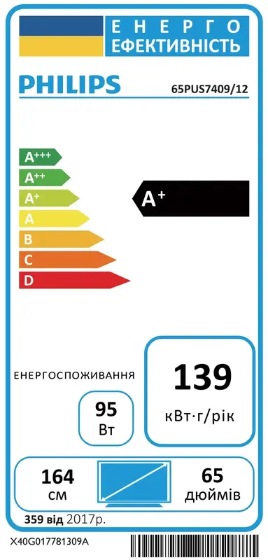 Телевізор Philips 65PUS7409/12 - фото - №7