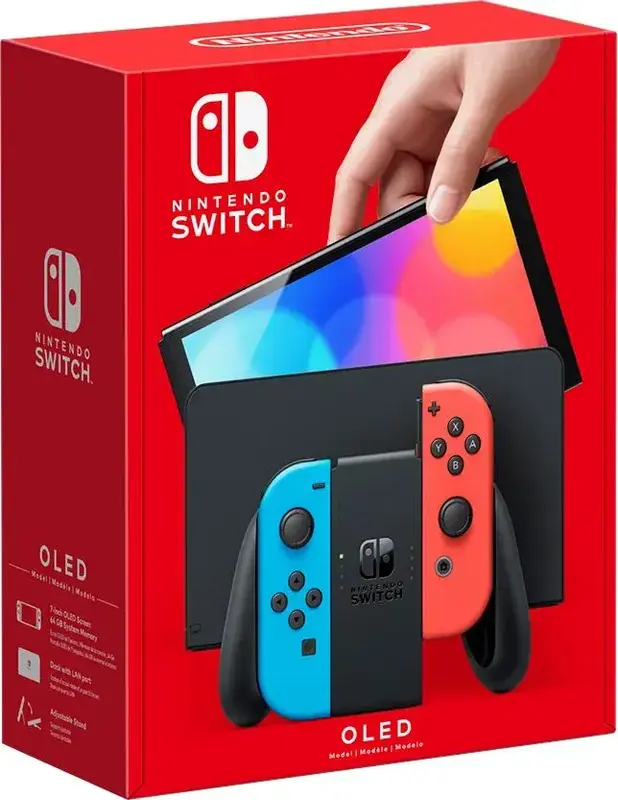 Ігрова консоль Nintendo Switch OLED Model (Neon Blue/Neon Red set) - фото - №4