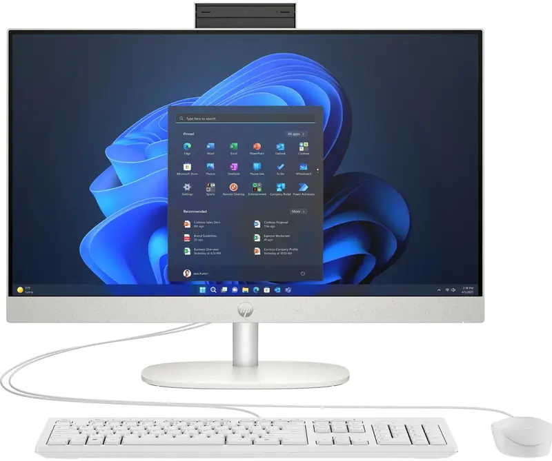 Моноблок HP ProOne 245 G10 Shell White (936K4EA) - фото - №0
