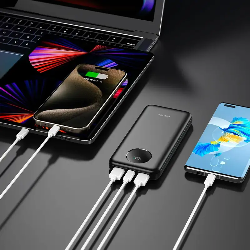 Повербанк Proove Illuminator SE 10000mAh 22.5W черный - фото - №2