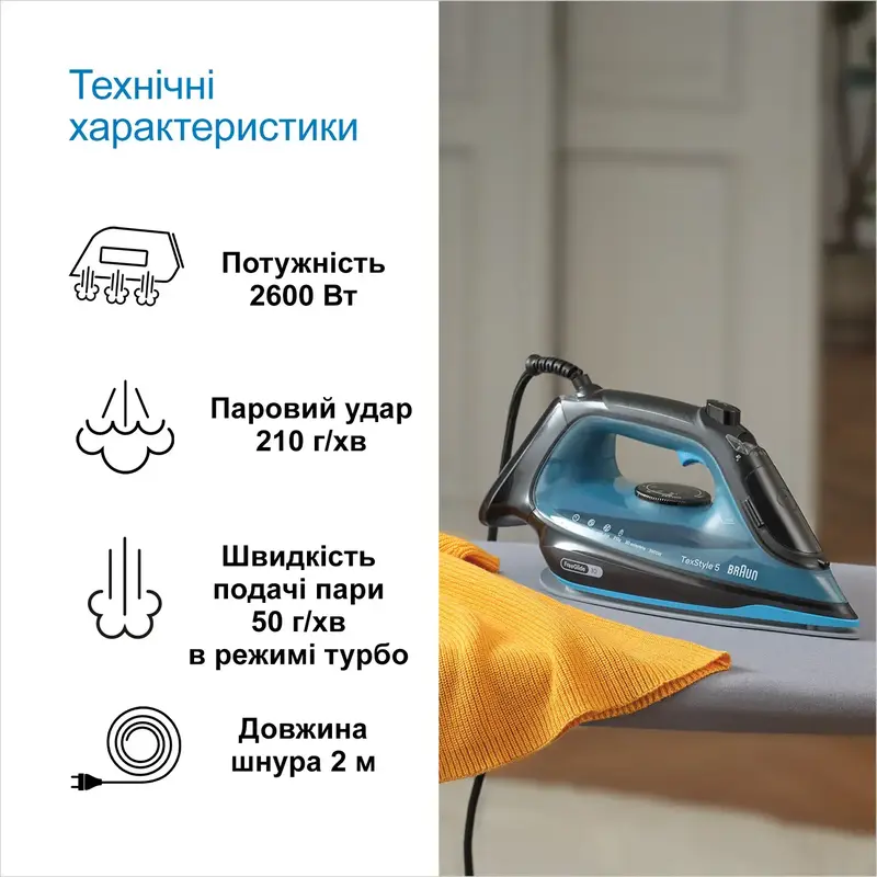 Праска BRAUN TexStyle 5 SI5256BL - фото - №8