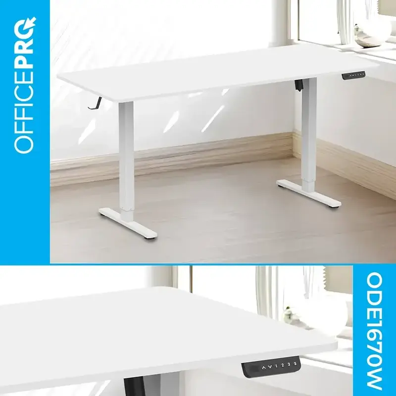 Комп'ютерний стіл Officepro ODE1670W White - фото - №5