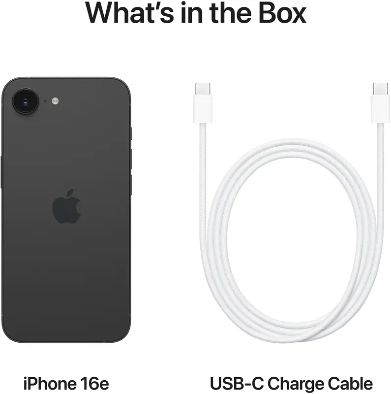 Apple iPhone 16e 512GB Black (MD1X4SX/A) - фото - №8