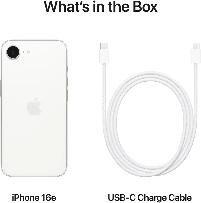 Apple iPhone 16e 128GB White (MD1R4SX/A) - фото - №8