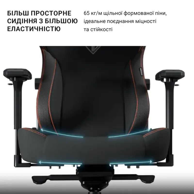 Ігрове крісло Anda Seat Kaiser 3 Size XL (Black) AD12YDC-XL-01-B-PVC - фото - №24