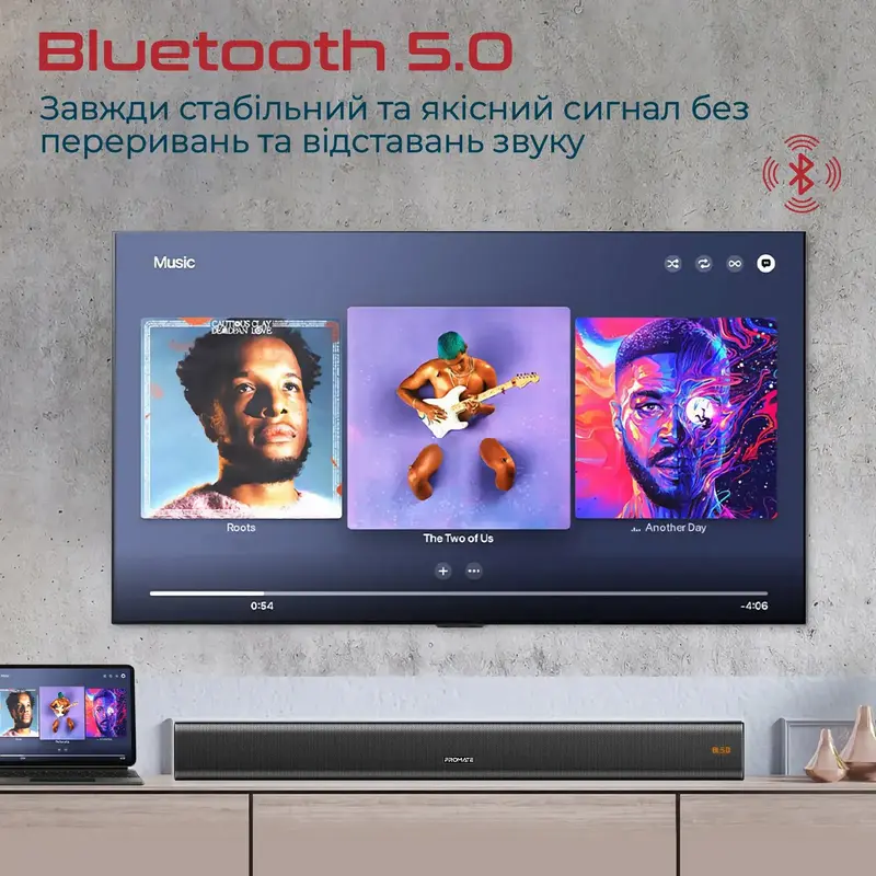 Саундбар Promate StreamBar-30 W 2.1 streambar-30.black - фото - №2
