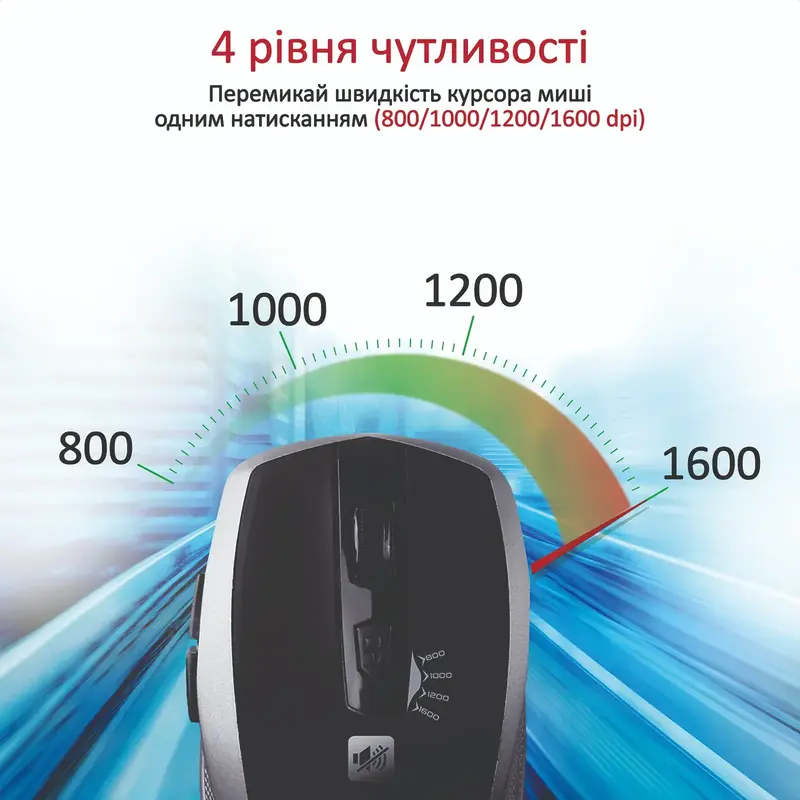 Миша Promate Breeze Wireless breeze.silver - фото - №3