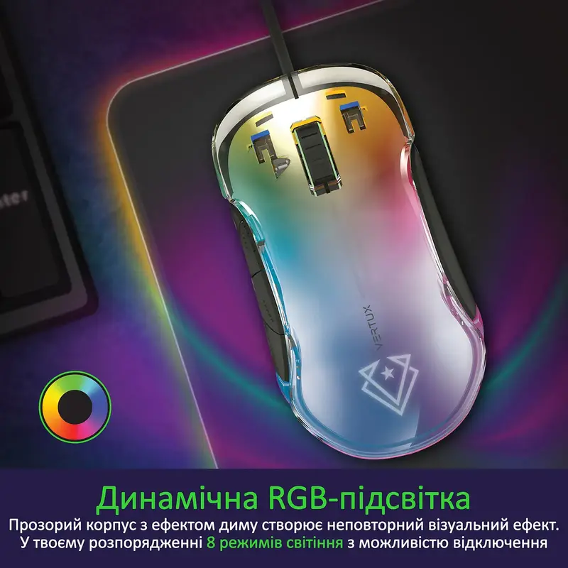 Мышь Vertux Phoenix USB Black (phoenix.black) - фото - №3