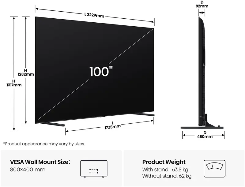 Телевизор Hisense 100U7Q PRO - фото - №1