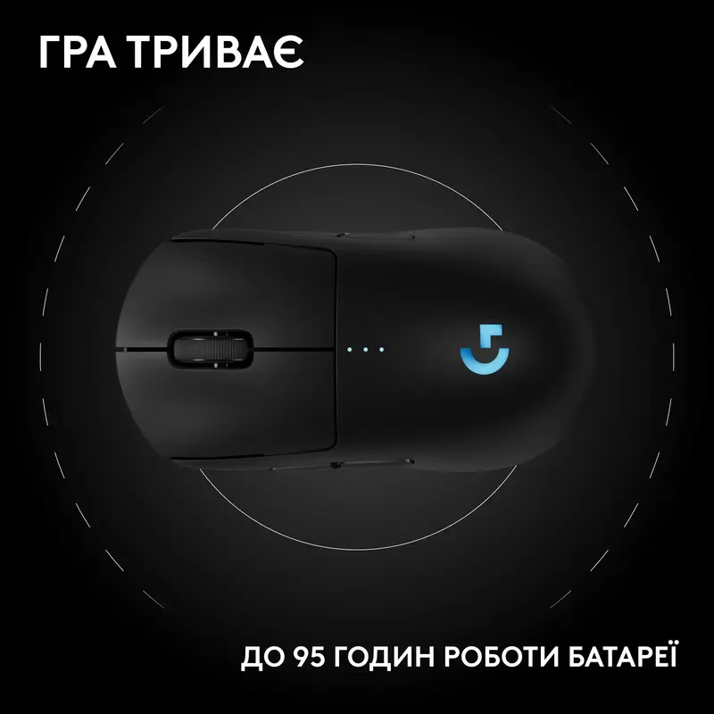 Бездротова ігрова миша Logitech PRO 2 Lightspeed - Black - фото - №11