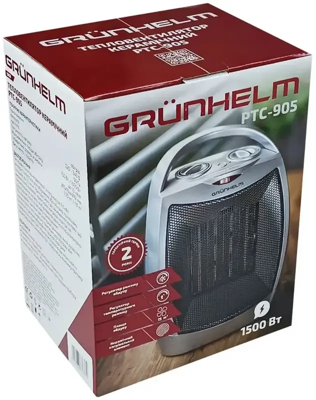 Тепловентилятор Grunhelm PTC-905A - фото - №4