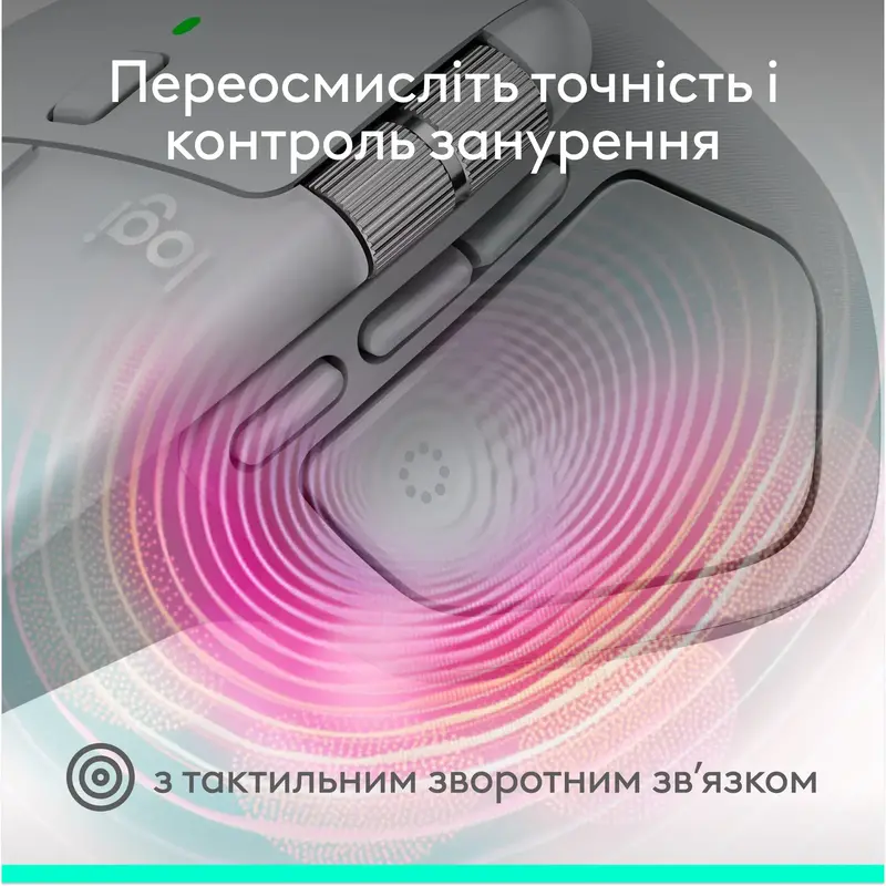 Миша Logitech MX Master 4 for Mac Performance Wireless Mouse - WHITE SILVER - фото - №1