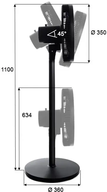 Вентилятор ERGO FS 1415 - фото - №13