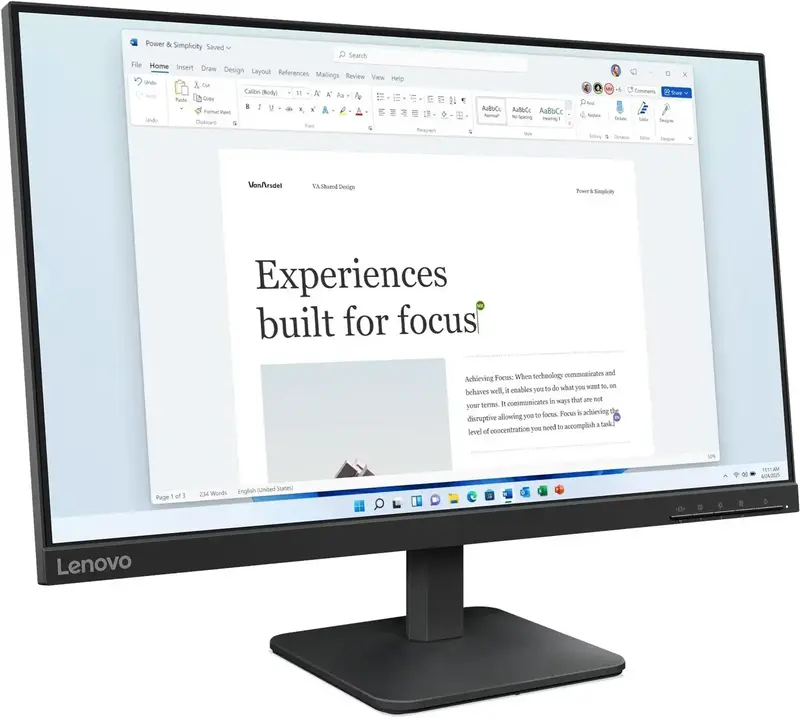 Монітор 23,8" Lenovo L24-4e (68C2KAC1UA) - фото - №1